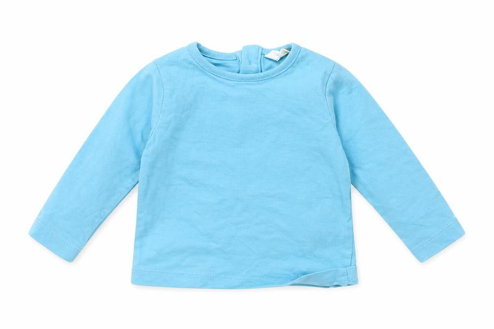 John Lewis Boys Blue   Basic T-Shirt Size 0-3 Months