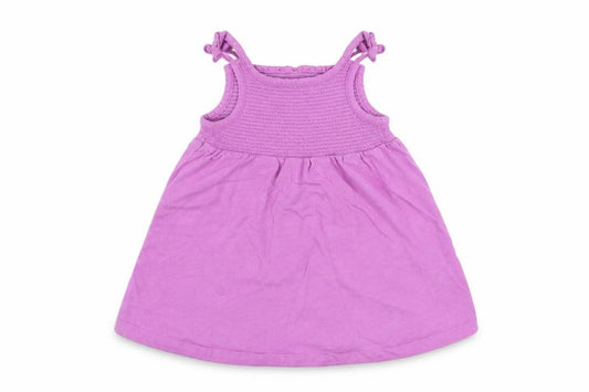 Front view of F&F girls’ pink a-line, size 12-18, months