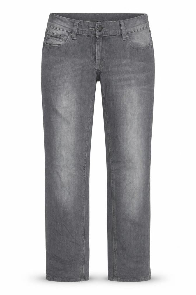 Gina Womens Grey  Denim Straight Jeans Size 6 L31 in