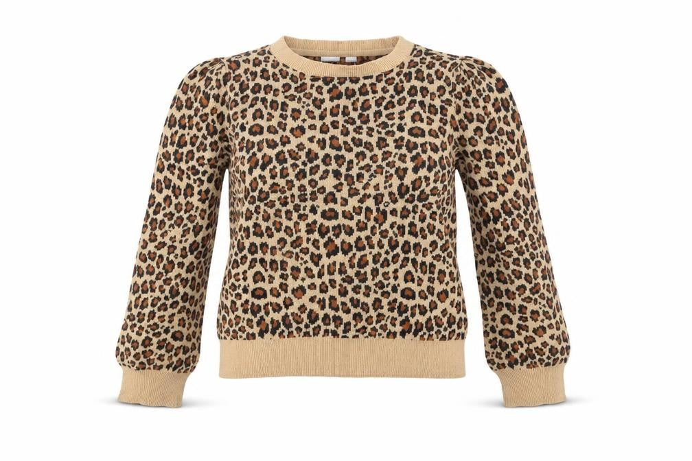 Gap Girls Brown Animal Print  Pullover Jumper Size XL
