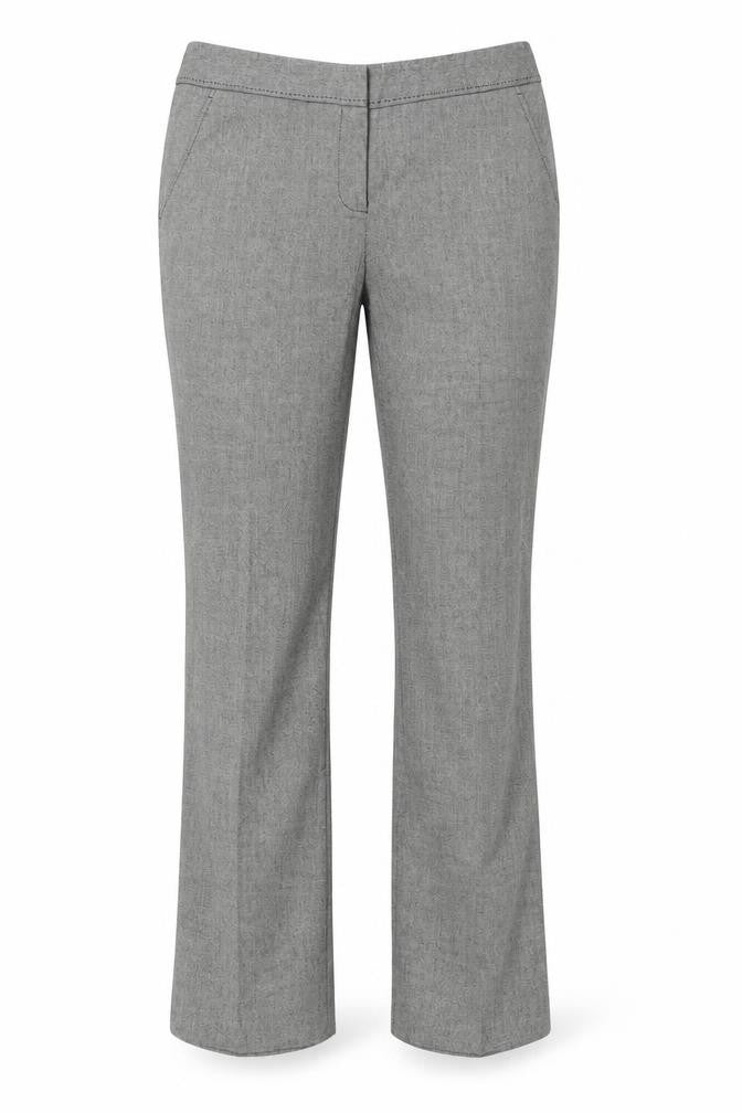Front view of Papaya women’s grey trousers, size UK 37, in, 30-inch leg