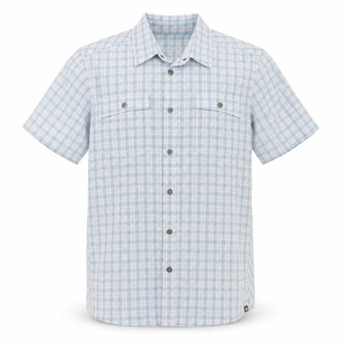 EASTERN MOUNTAIN SPORTS Mens Blue Check   Button-Up Size L