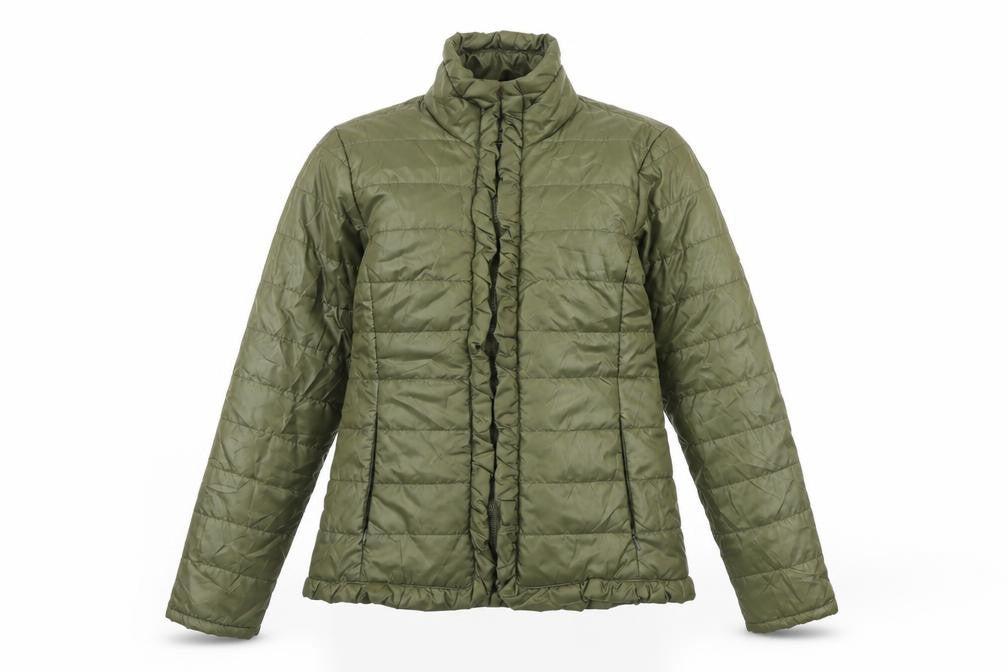 Preworn Girls Green   Rain Coat Coat Size 14 Years
