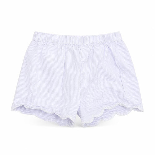 John Lewis Girls Blue Striped  Utility Shorts Size 10 Years