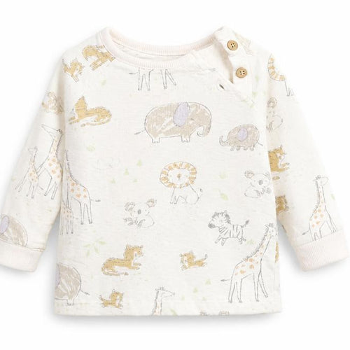 George Baby Multicoloured Animal Print  Basic T-Shirt Size 3-6 Months