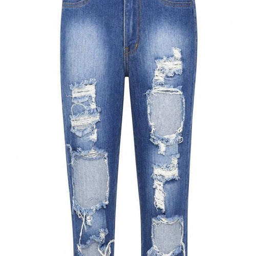 Aphrodite Girls Black   Cropped Jeans  - Destressed Jeans