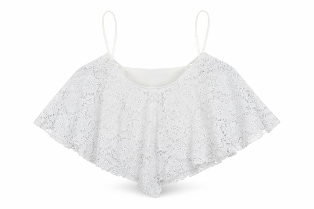 New Look Womens White Fair Isle  Cropped Tank Size 6