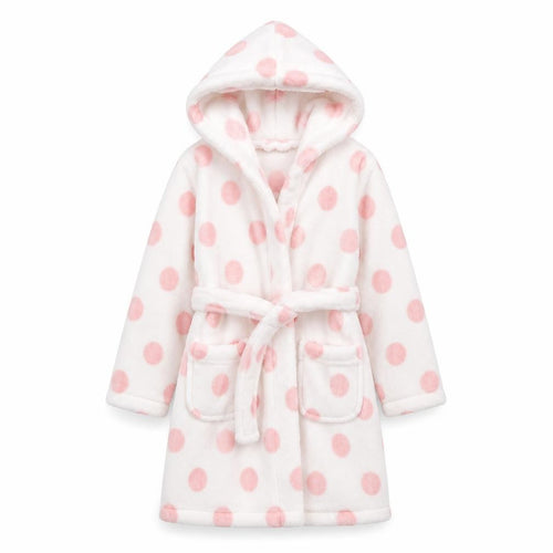 George Girls White Polka Dot  Top Robe Size 5-6 Years