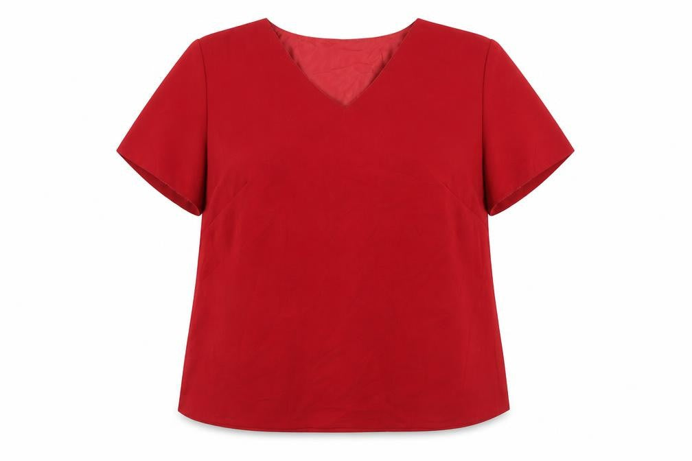 Satsuma Womens Red   Basic Blouse Size 18