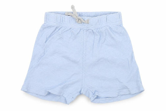 Front view of George Baby Blue Cropped Trousers, size 12-18, Months
