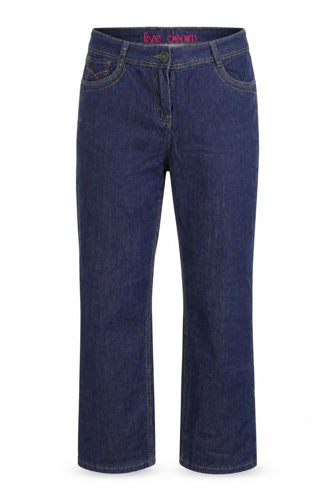 Live Denim Womens Blue   Straight Jeans Size 12 L22 in