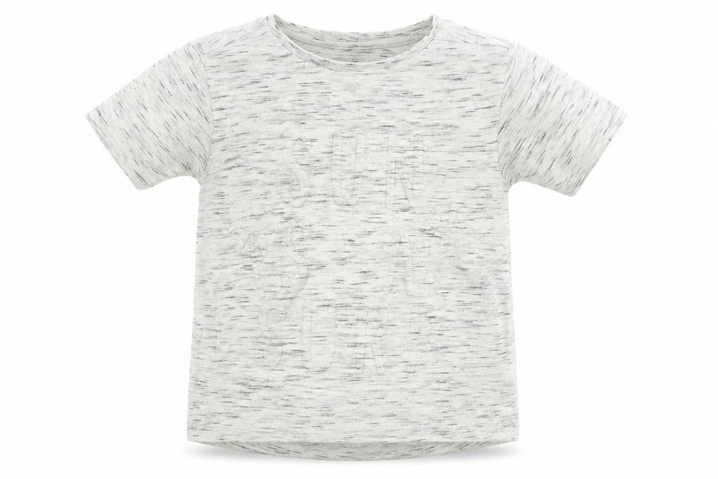 Front view of George boys’ grey basic t-shirt, size 5-6, years