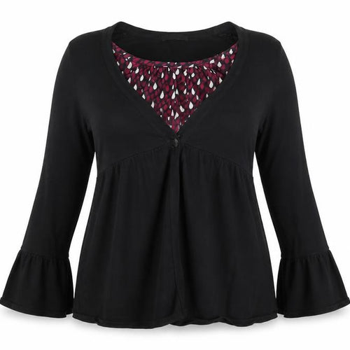 Marks and Spencer Womens Black  Knit Cardigan Jumper Size 12  - Top and cardigan in one