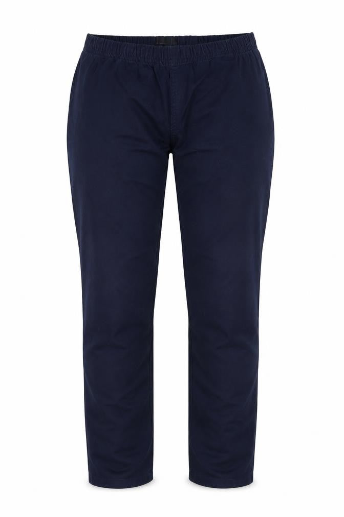Front view of Vero Moda women’s blue trousers, size S, 31-inch leg