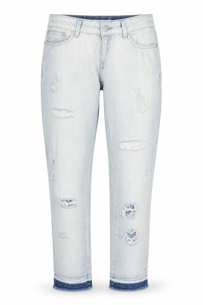 Mango Womens Blue Denim Straight Jeans Size 6 L29 in