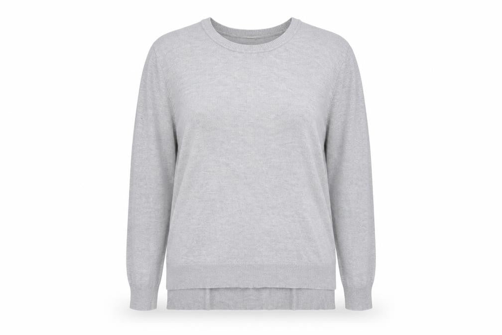 Peacocks Womens Grey  Knit Pullover Jumper Size 20