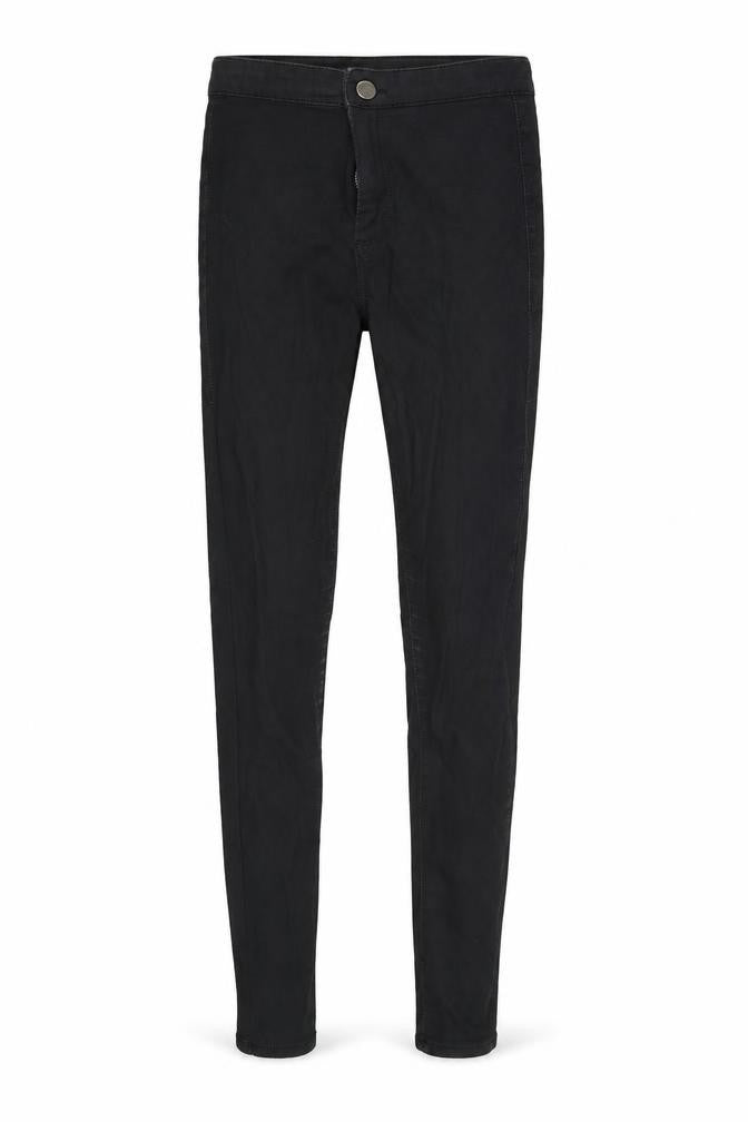 Topshop Womens Black  Denim Skinny Jeans Size 26 in L32 in - PU COATED