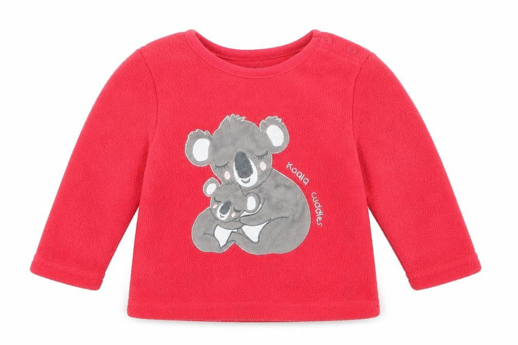 Front view of Primark Baby Red jumper, size 6-9, Months
