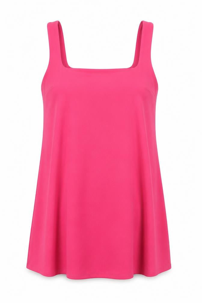 Front view of New Look women’s pink a-line, size UK 14