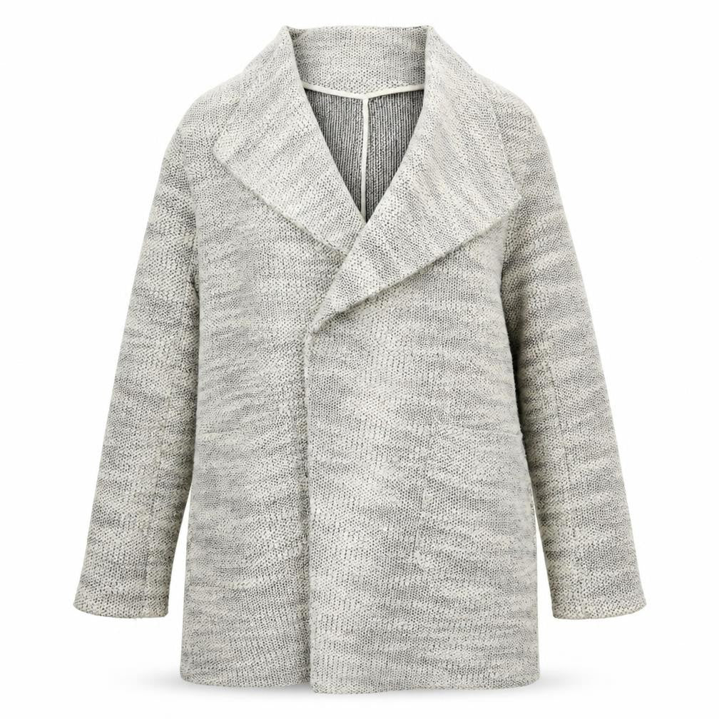 Front view of New Look women’s ivory jacket, size UK 14