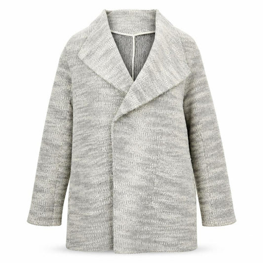 Front view of New Look women’s ivory jacket, size UK 14