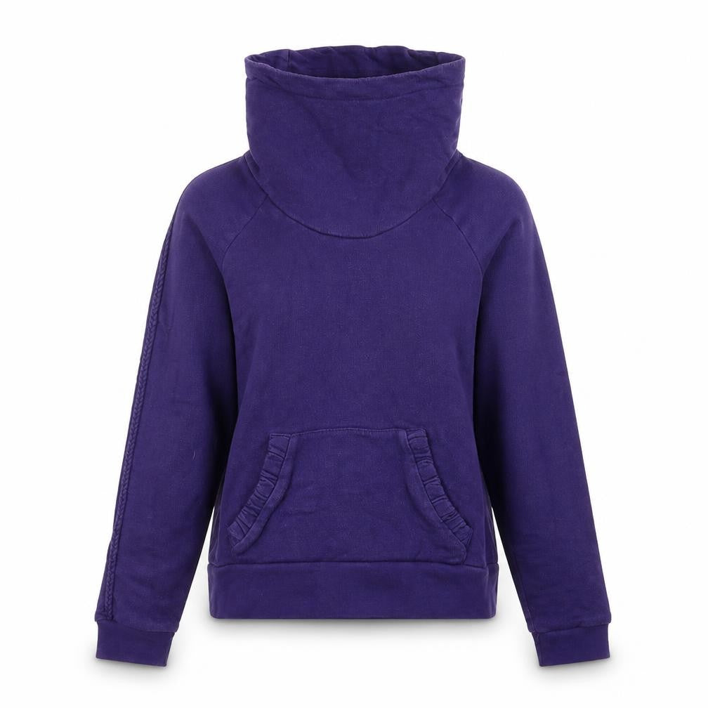 Front view of H&M women’s purple jumper, size UK 6