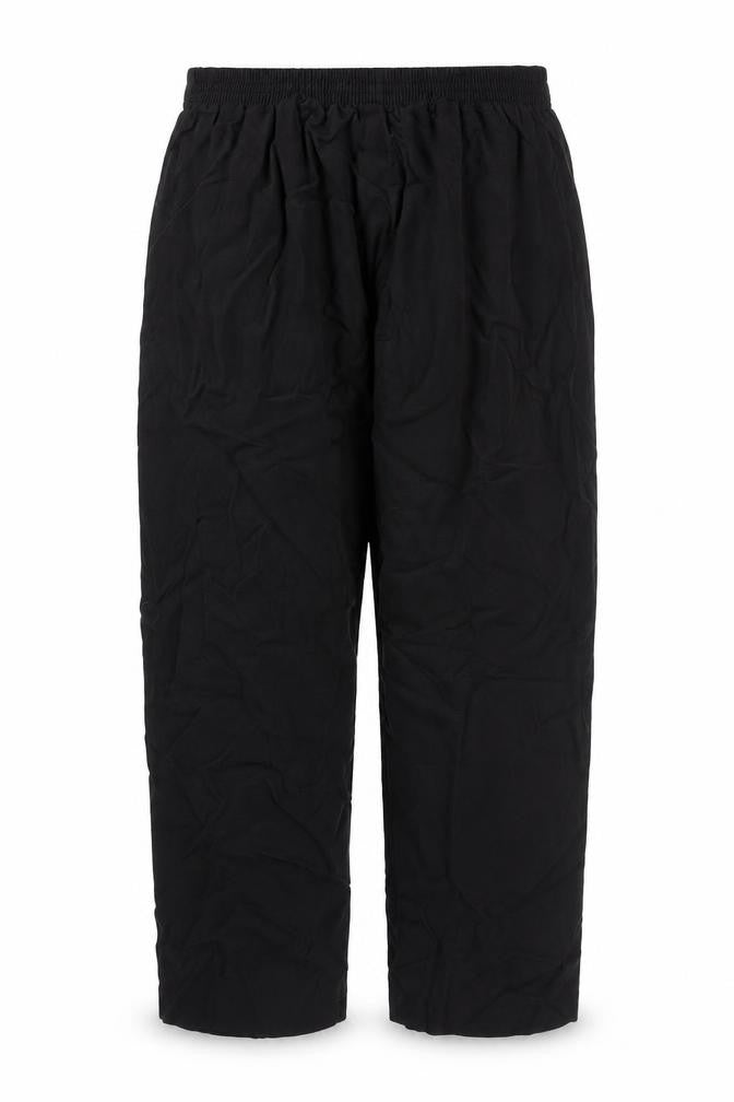 Front view of 22 women’s black trousers, size S, 20.5-inch leg