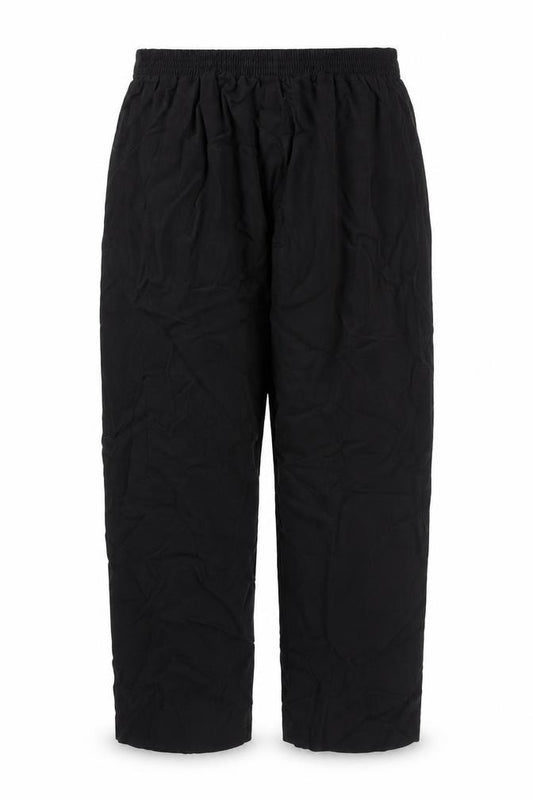 Front view of 22 women’s black trousers, size S, 20.5-inch leg