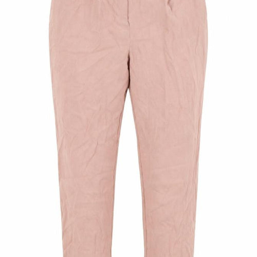 M&Co Womens Pink   Trousers  Size 14 L23 in