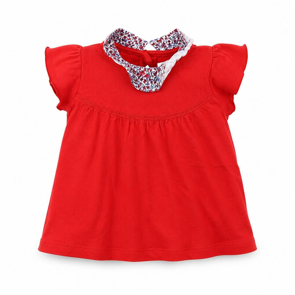 Front view of Next Baby Red Basic T-Shirt, size 3-6, Months
