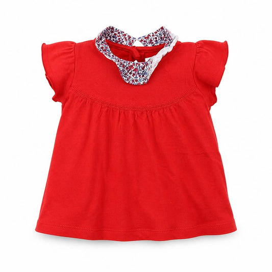 Front view of Next Baby Red Basic T-Shirt, size 3-6, Months