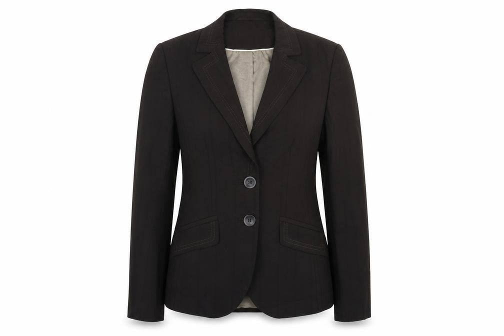 Front view of Next women’s grey jacket suit jacket, size UK 10