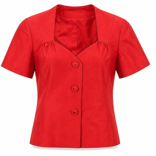 Roman Womens Red   Basic Blouse Size 12