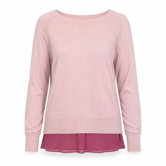 Front view of Next women’s pink jumper, size UK 6