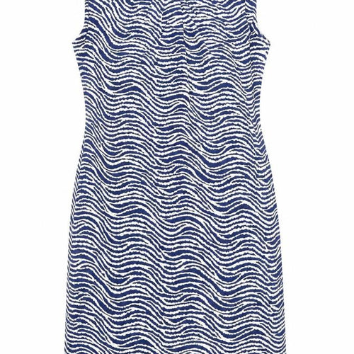 J. McLaughlin Womens Blue Striped  Sheath  Size S