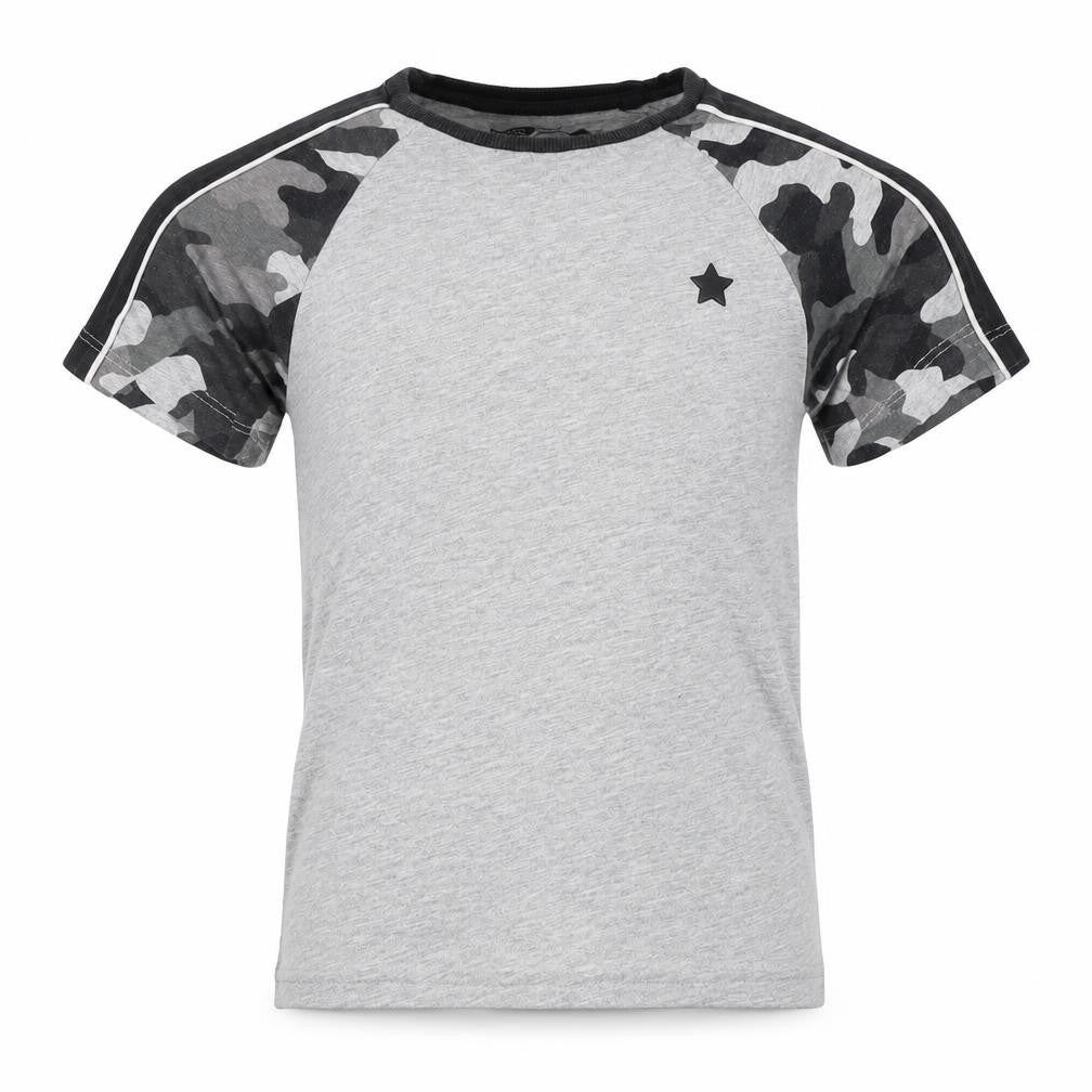 Front view of Next girls’ grey basic t-shirt, size 4-5, years