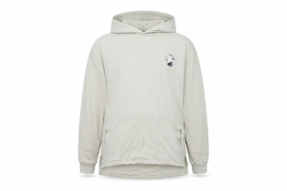 Front view of Next girls’ grey pullover hoodie, size 11, years