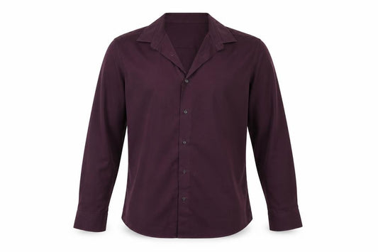 Front view of Next men’s purple button-up, size 16.5