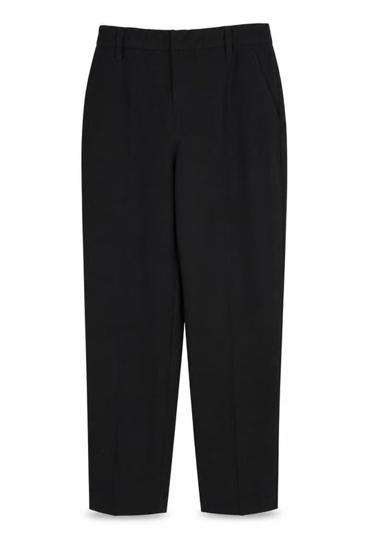 Front view of Tu girls’ black chino trousers, size 9, years