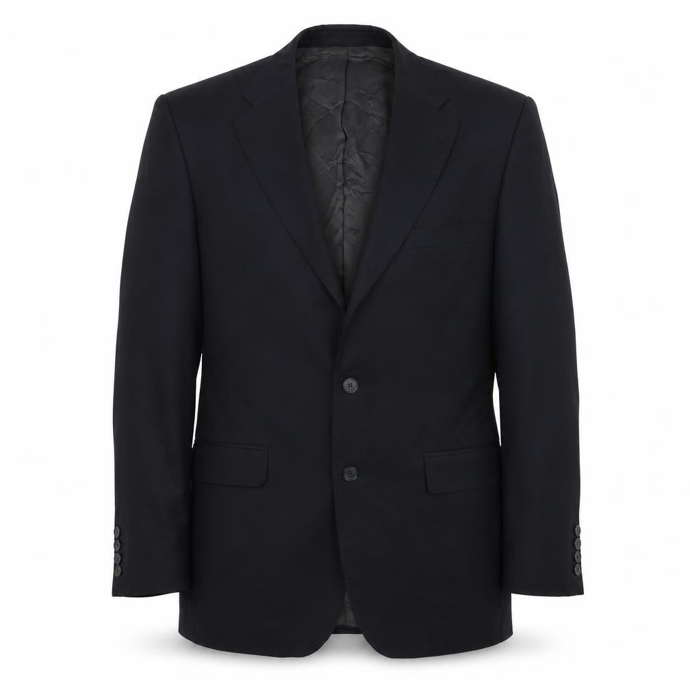 Front view of aston&gunn men’s black jacket blazer, size 40