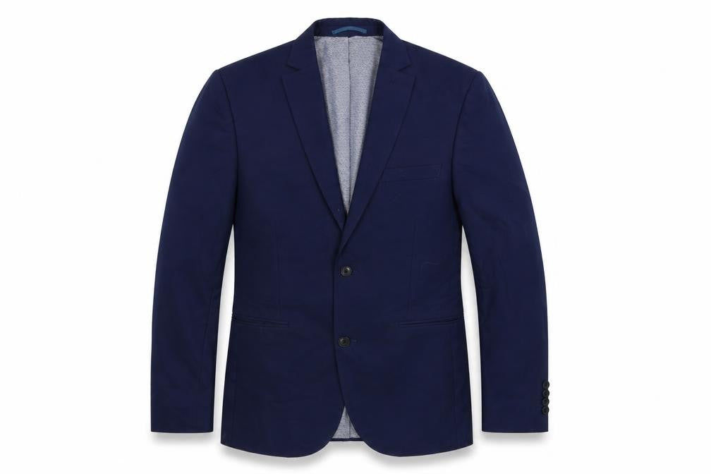 Front view of Next men’s blue jacket blazer, size 38