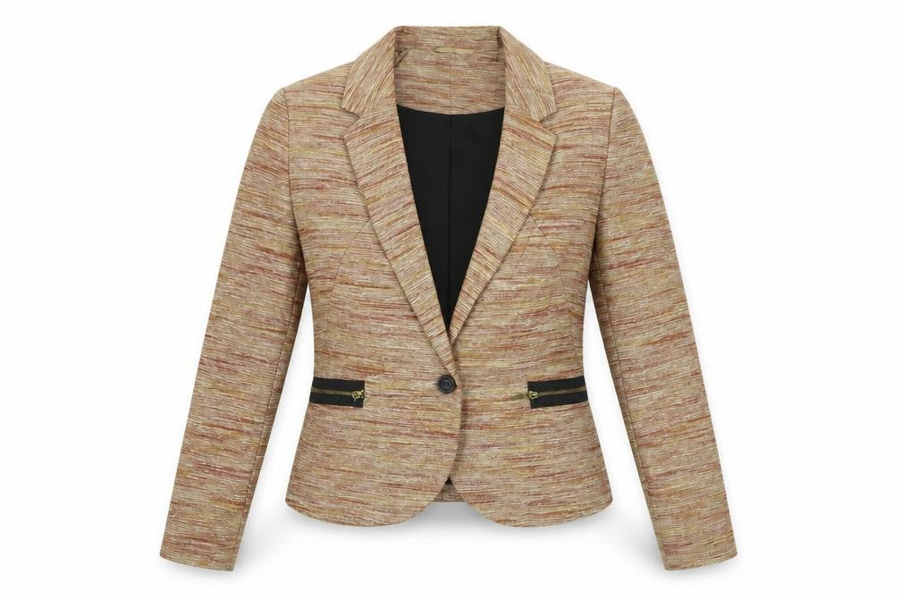 Next  Womens Beige Striped  Jacket Blazer Size 10