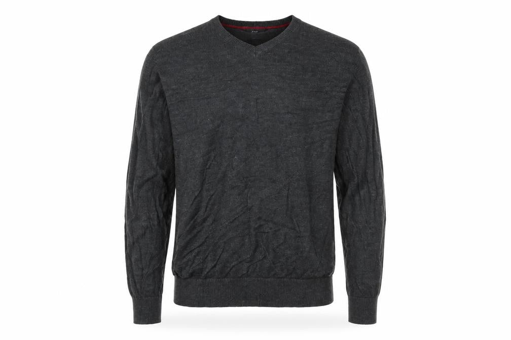 Front view of F&F men’s grey jumper, size M
