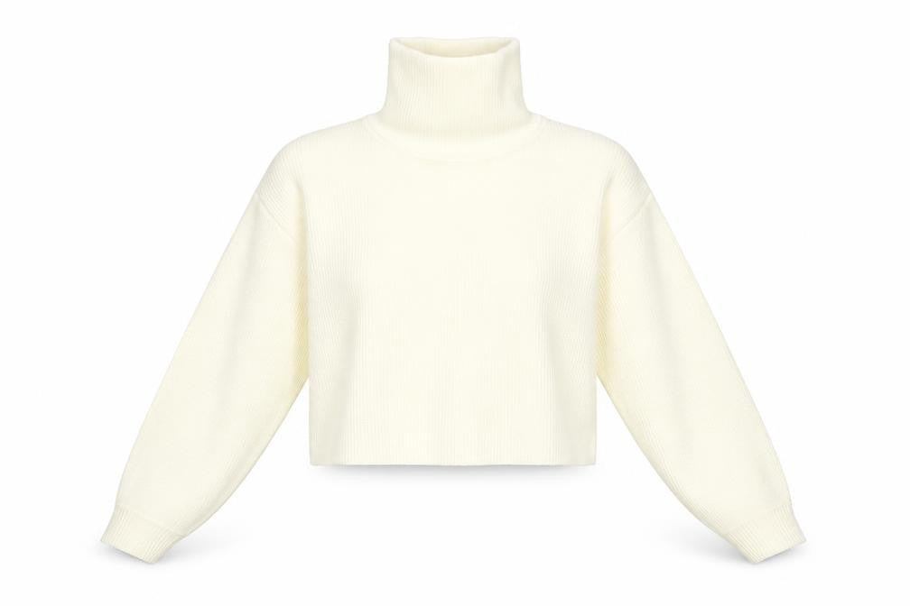 Front view of H&M women’s ivory jumper, size M