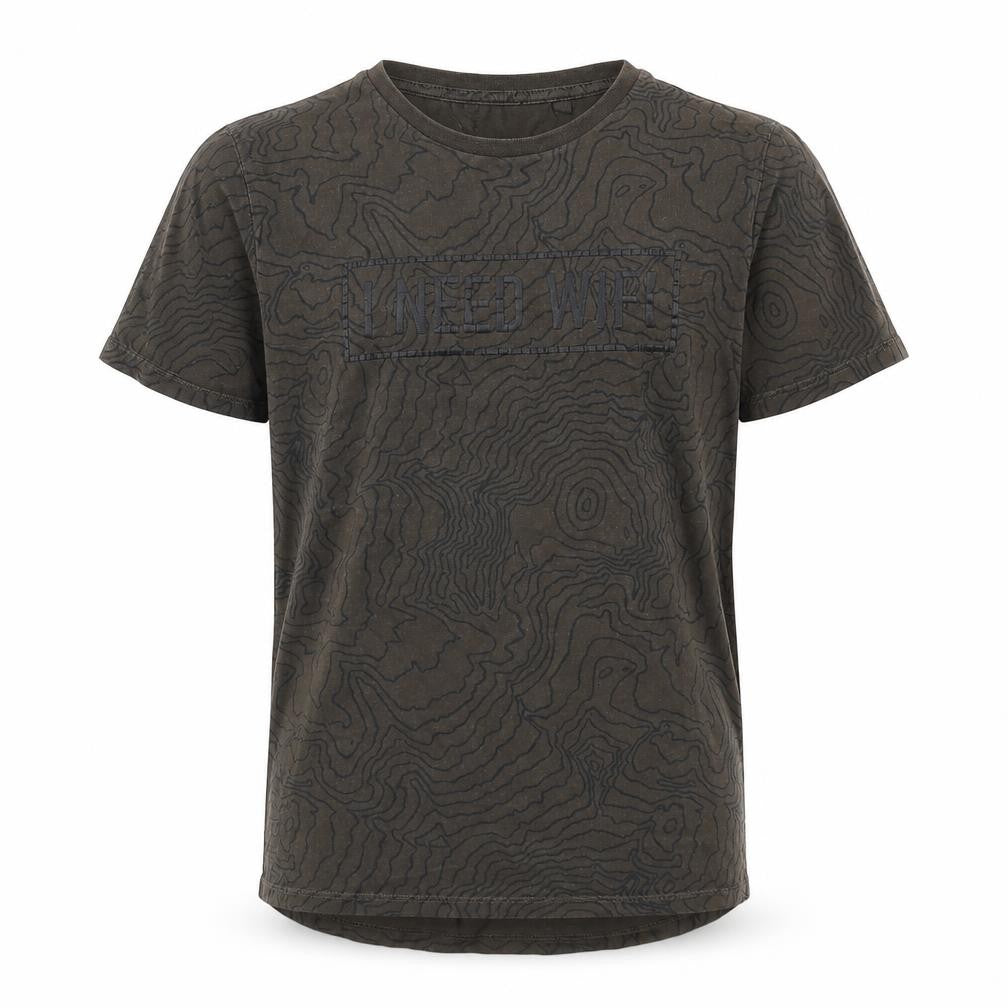 Front view of Next boys’ green basic t-shirt, size 11, years - i need wifi