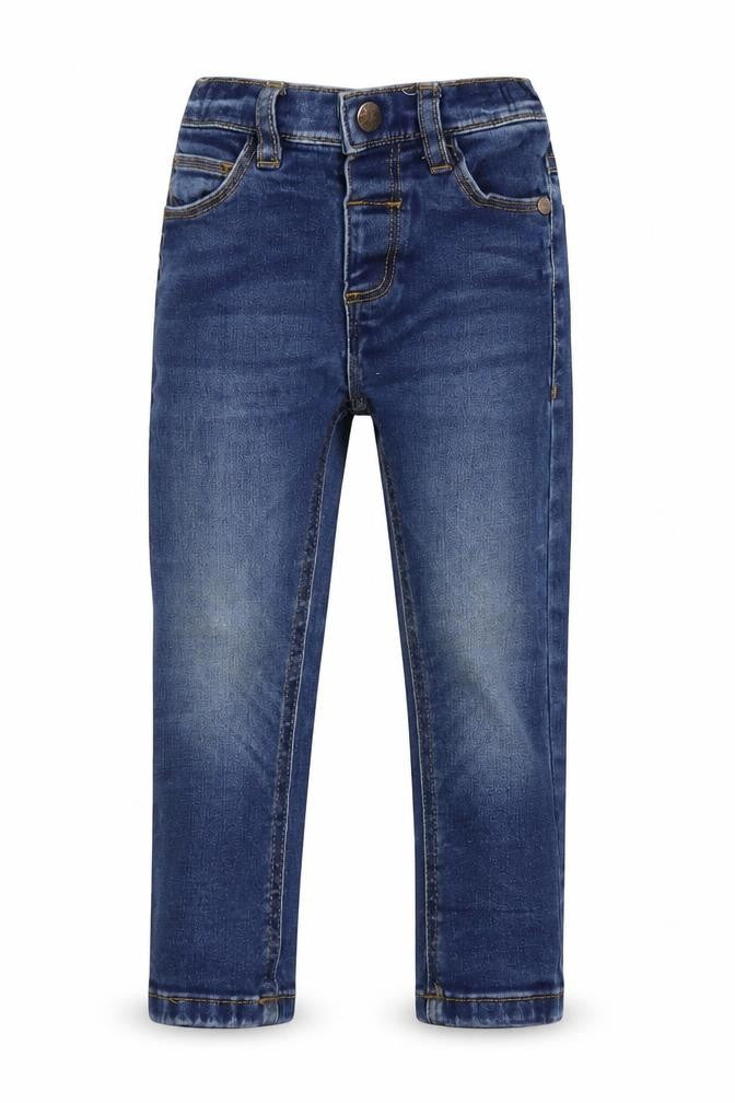 Front view of Next girls’ blue denim skinny jeans, size 2, years