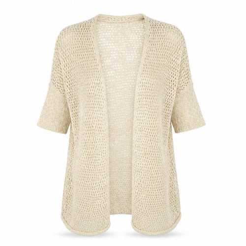 Dorothy Perkins Womens White  Knit Cardigan Jumper Size S