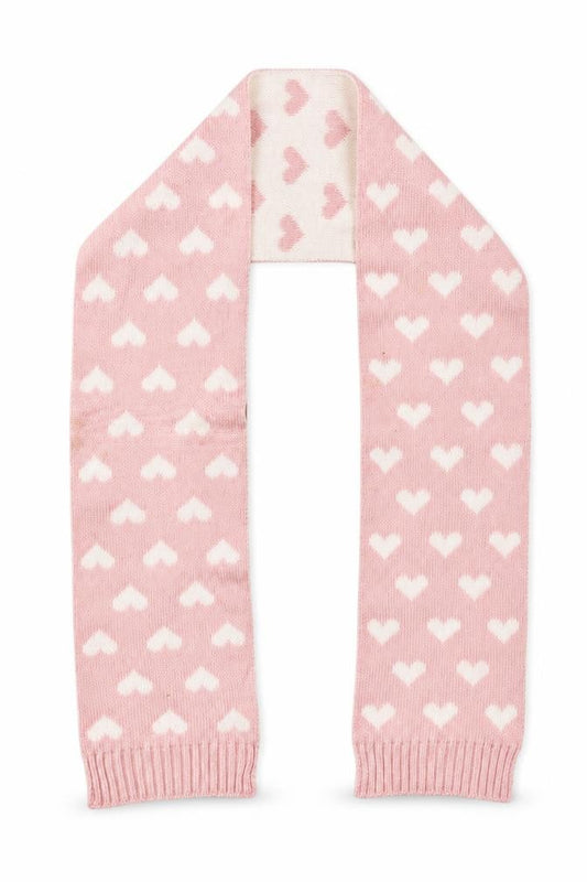 Primark Girls Pink Geometric Knit Scarf Scarves & Wraps One Size