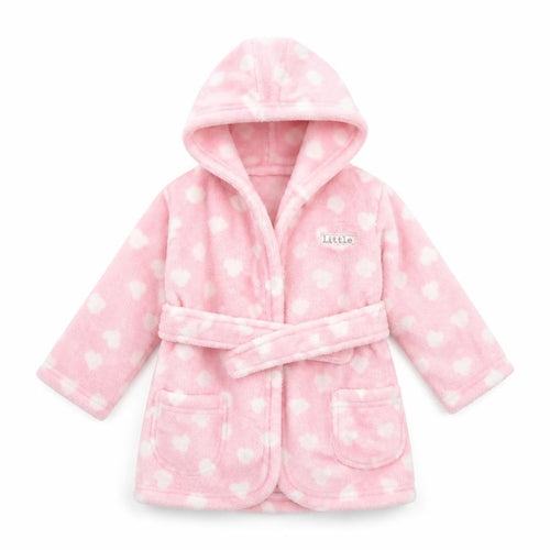 George Girls Pink Polka Dot   Robe Size 6-9 Months