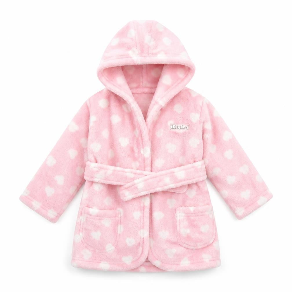 George Girls Pink Polka Dot   Robe Size 6-9 Months